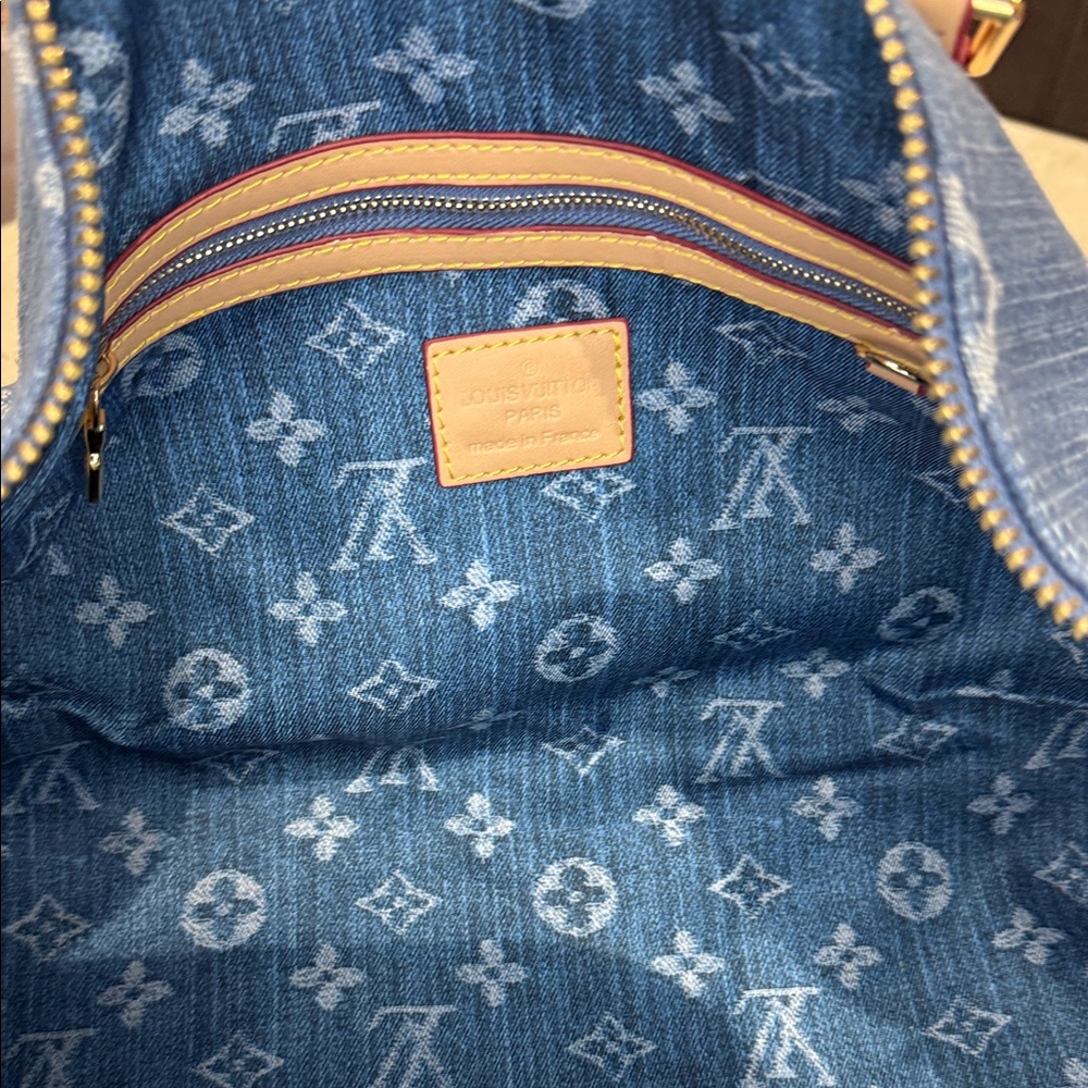 Source Unknown Denim Monogram Keepall Bandouliere… - image 15